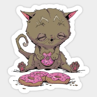 Donut Cat Sticker